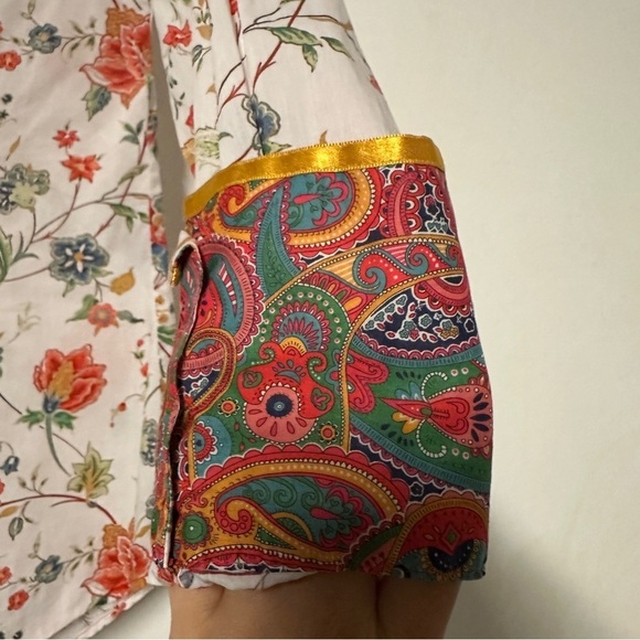 GEORG ROTH Los Angeles white floral print cotton Button up Shirt Size small - Picture 8 of 9